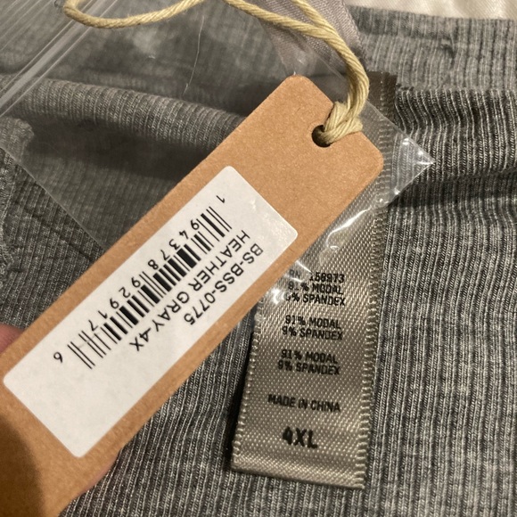 2 Sizes Skims Soft Lounge Button Up Henley Onesie Romper in Heather Gray NWT - Picture 11 of 11